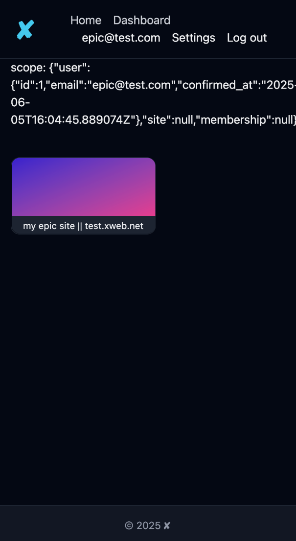 user email show